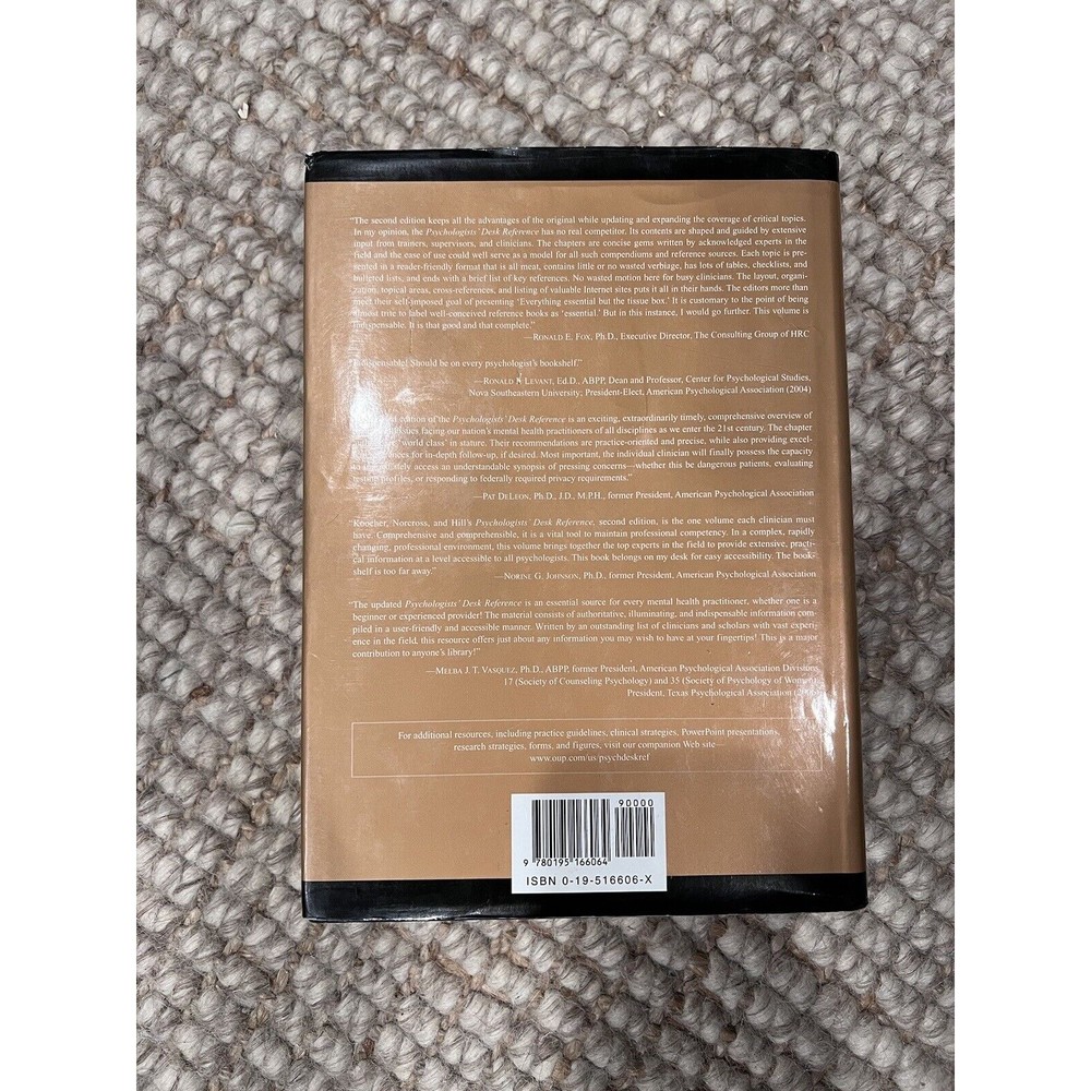 Psychologists’ Desk Reference Second Edition 2005 Hardcover Gerald Koocher et al - Picture 2 of 11